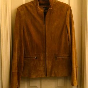 Alfani Suede Leather tan jacket XL